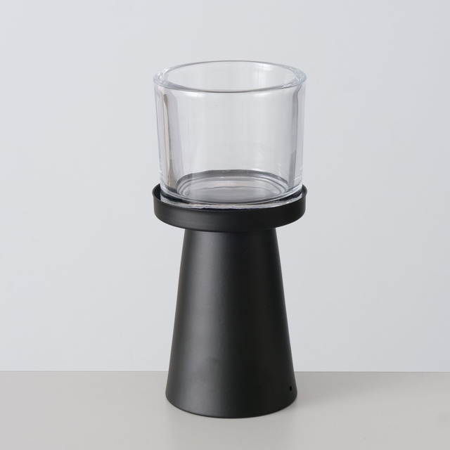 Set 2 sfeșnice  moderne Pius,  negru