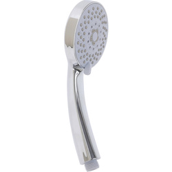 Cap de dus cu 5 functii, cromat, Ø 9,5 cm, cu furtun din otel inoxidabil