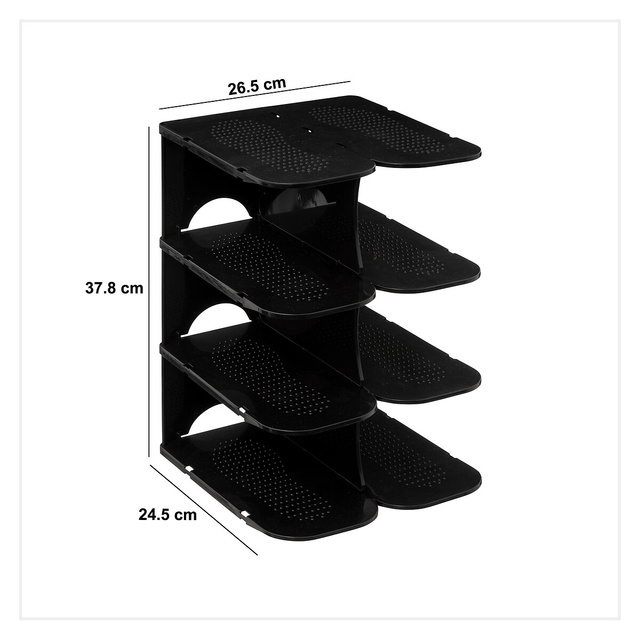 Organizator din plastic pentru pantofi și accesorii, 4 perechi