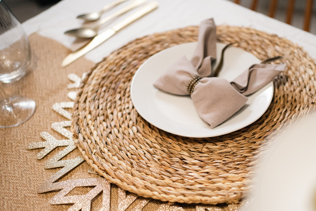 Individual, impletit din trestie, Ø 38 cm