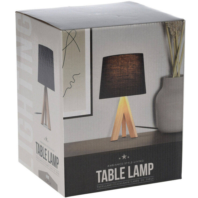 Lampa cu picioare din lemn, inaltime 29 cm