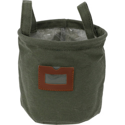 Cos din material cu fereastra si manere, Ø 16 cm