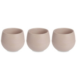 Ghivece de flori cu auto-udare, plastic, 3 buc, Ø 14 cm