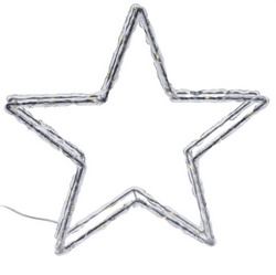 Decorație metalică de iluminat, figură stând cu LED.