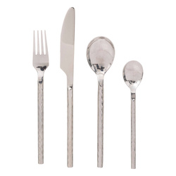 Set de tacâmuri pentru 6 persoane ERA, argintiu, 24 elemente