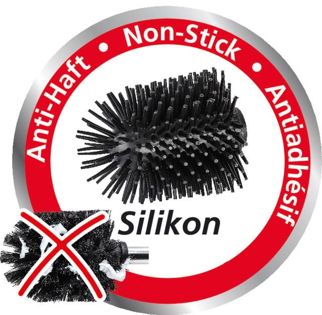 Perie de toaleta cu model frunze TERRALBA, Ø 7,5 cm