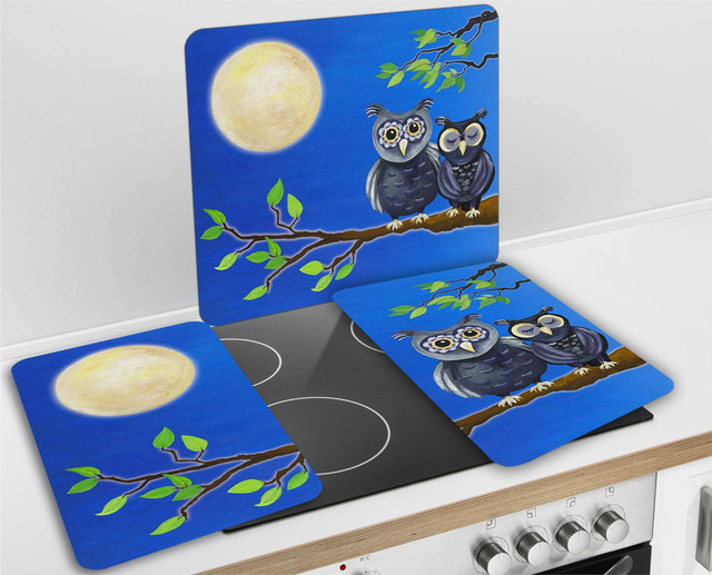 Plăci de protecție din sticlă SOWY pentru aragaz – 2 bucăți, WENKO