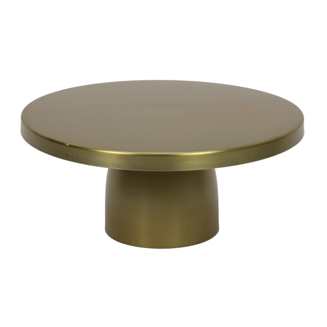 Platou pentru prăjituri ZACE cu picior, auriu, Ø 30 cm