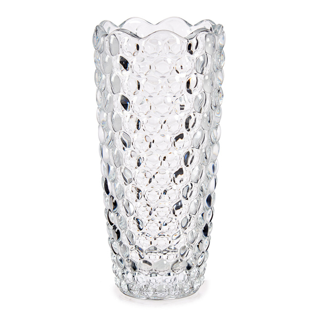 Vaza din sticla sculptata, 25 cm