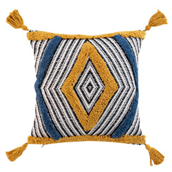 Perna decorativa cu ciucuri TERANGA, 40 x 40 cm