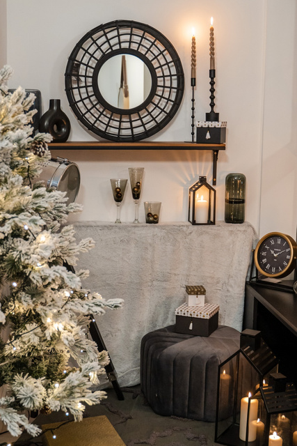 Puf catifelat, 30 cm