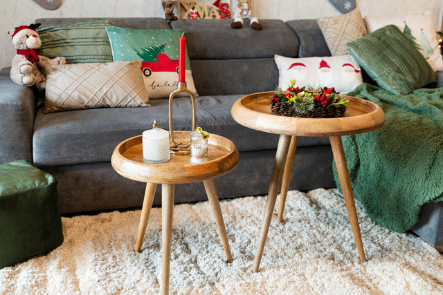 Lumanare parfumata intr-un borcan decorativ cu franjuri, Ø 6 cm