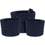 Set coșuri decorative ROPE, 3 buc