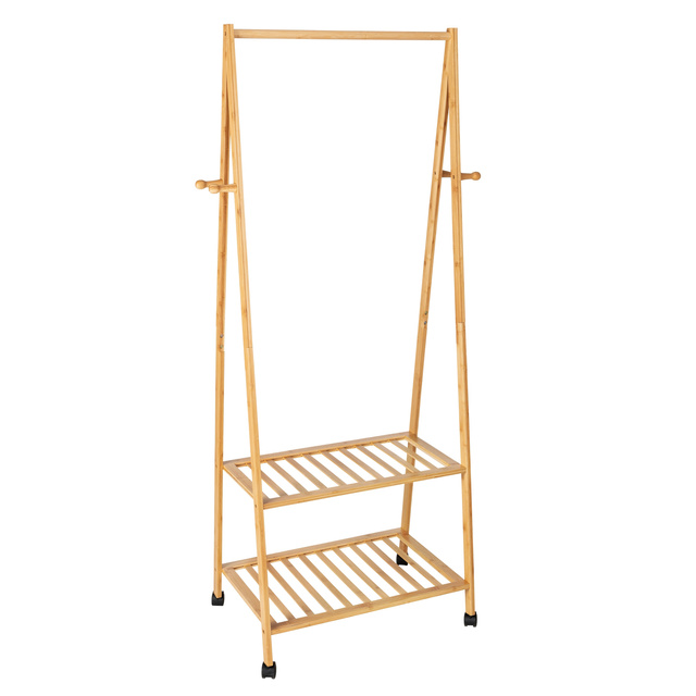 Cuier mobil cu polite HONOLULU, bambus