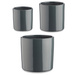 Set 3 ghivece rotunde din ceramica