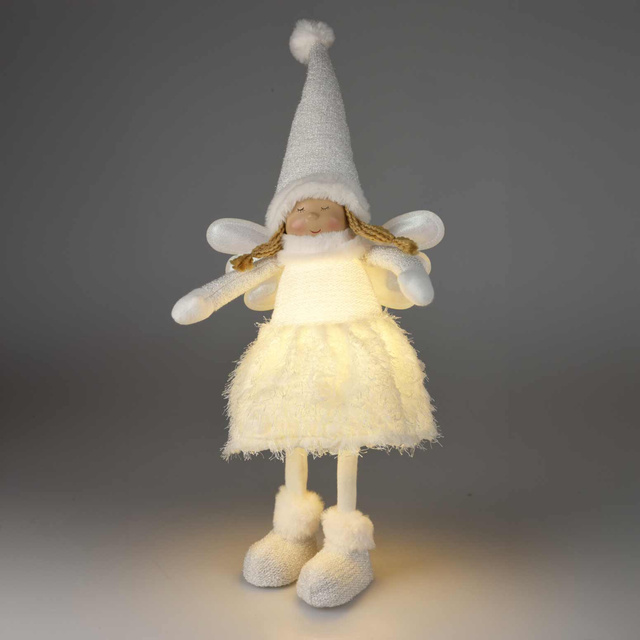 Figurina îngeraș cu iluminare LED, 69 cm
