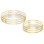 Set tavi FEEL cu efect de oglinda, 2 bucăți