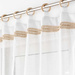 Perdea cu inele din lemn MILEO, 140 x 240 cm