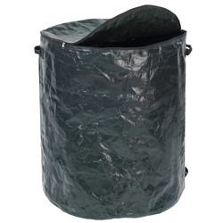 Geantă de grădină cu fermoar, geantă din poliester cu capac și 2 mânere - 275 l