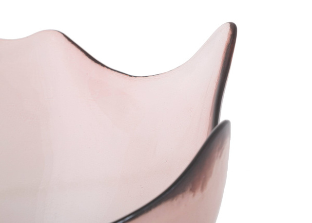 Bol decorativ din sticla reciclata, Ø 30 cm