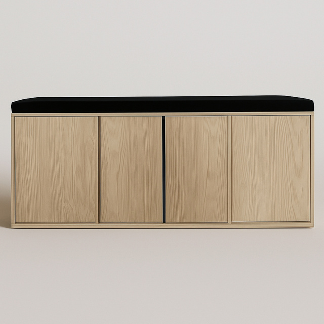 Dulap pentru pantofi cu loc de șezut PORTA, 103 x 30 x 46 cm