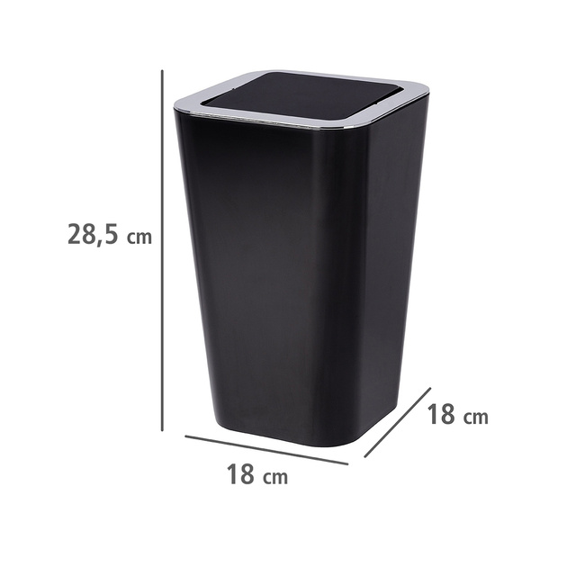 Cos de gunoi CANDY BLACK, 6 L, Wenko