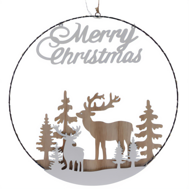 Decorațiune de Crăciun cu LED pentru suspendare, Ø 40 cm