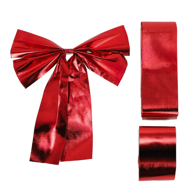 Decorațiune de Crăciun pentru ușă, fundă, 33 x 42 cm