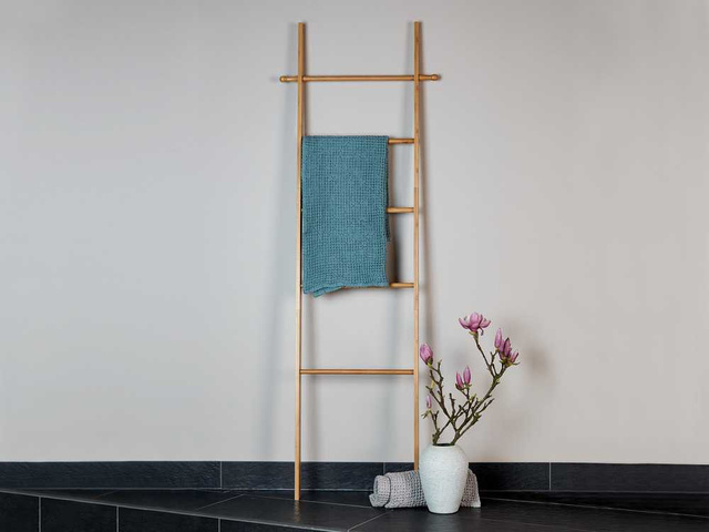 Suport pentru prosoape BAHARI, suport pentru prosoape din bambus, WENKO