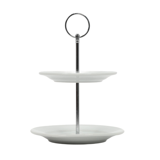 Platou din porțelan cu două niveluri