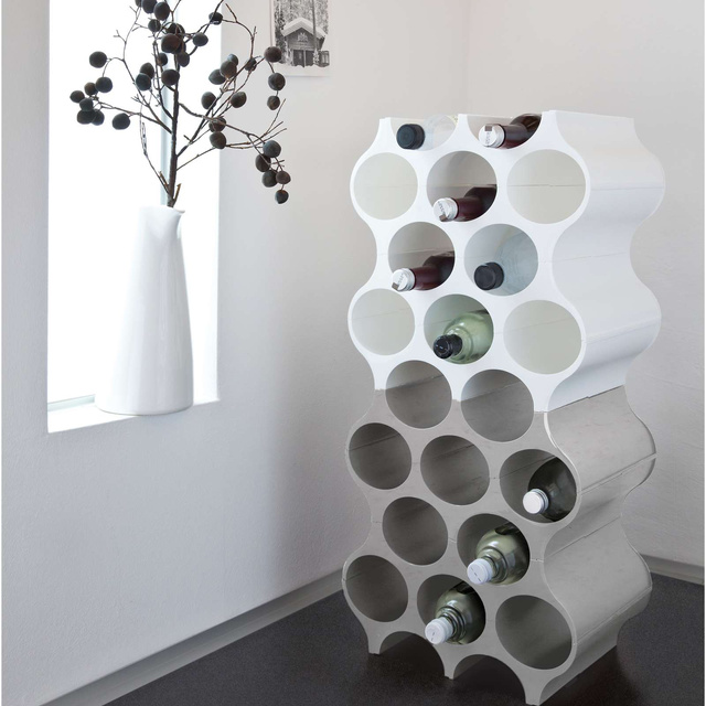 Suport pentru sticle SET-UP, KOZIOL, alb