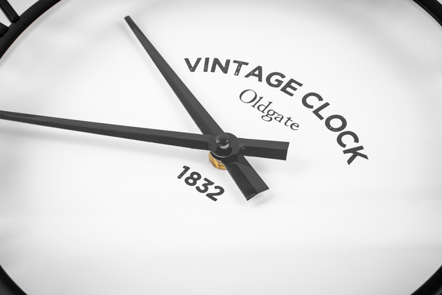 Ceas de perete Atmosphere, Ø 35 cm, negru