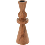 Sfeșnic din lemn, salcâm, 22 cm