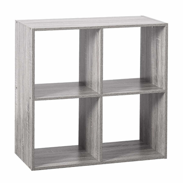 Raft decorativ pătrat, 4 compartimente, 68 x 68 cm