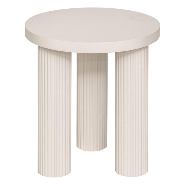 Măsuță de cafea rotundă TELLA, crem, Ø 40 cm