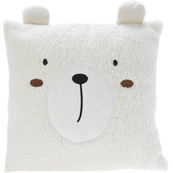 Perna de pluș ANIMAL, cu urechi, 43 x 43 cm