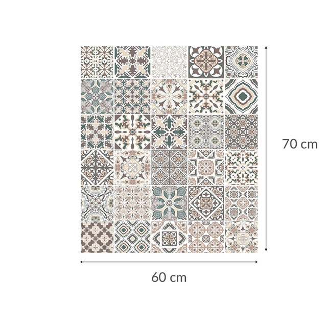 Protectie din sticla pentru plita FLOOR TILE, 60 x 70 cm, Wenko