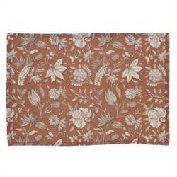 Culoar din bumbac cu flori, 45 x 30 cm