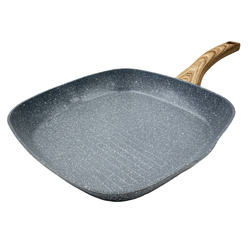 Tigaie patrata cu strat de piatra, 28 x 28 cm, aluminiu