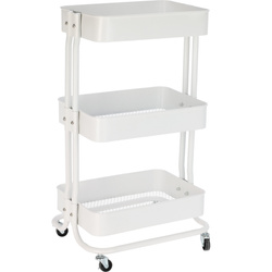 Cărucior de bucătărie pe roți, 3 niveluri