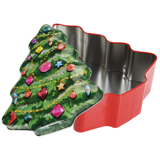 Cutie pentru prăjituri VINTERA motiv sărbătorii, 1,7 l, brad de Crăciun