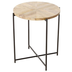 Masuta de cafea cu blat din lemn de mango Mandi, 46 cm