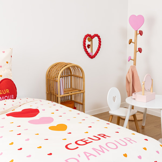 Oglindă cu inimă răsucită Love înălțime 40 cm