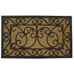 Covoras de intrare semirotund cu fibră de cocos MARQUIS, 45 x 75 cm