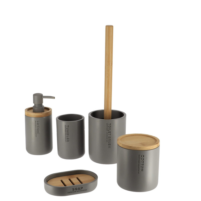 Recipient pentru dischete SAVA, capac din bambus, Ø 9,5 cm