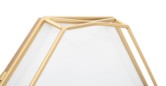 Ceas de perete octogonal în stil glamour, Ø 56 cm