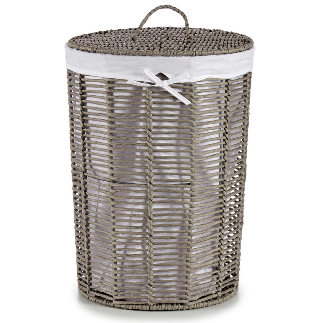 Coșuri de răchită cu căptușeală textilă RUSTIC, 2 bucăți