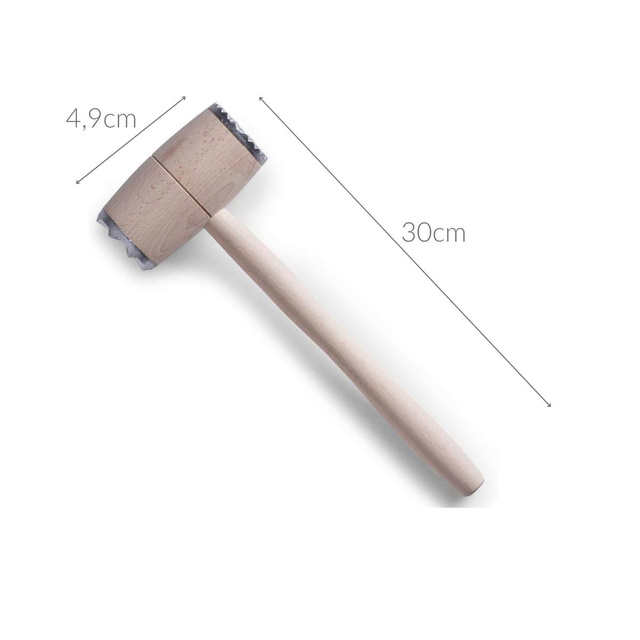 Ciocan de carne din lemn, 30 cm, ZELLER