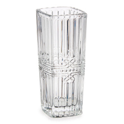 Vaza patrata cu model de cristal, 15 cm