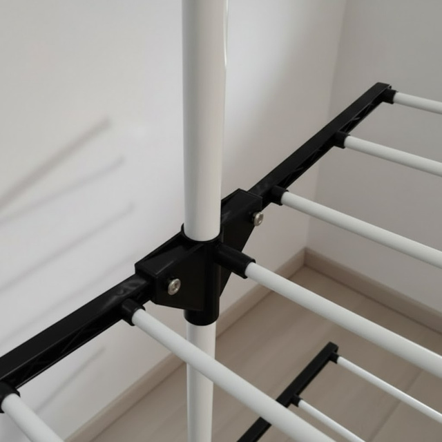 Uscător vertical pentru rufe cu loc pentru umerașe, 160 cm, ALTO